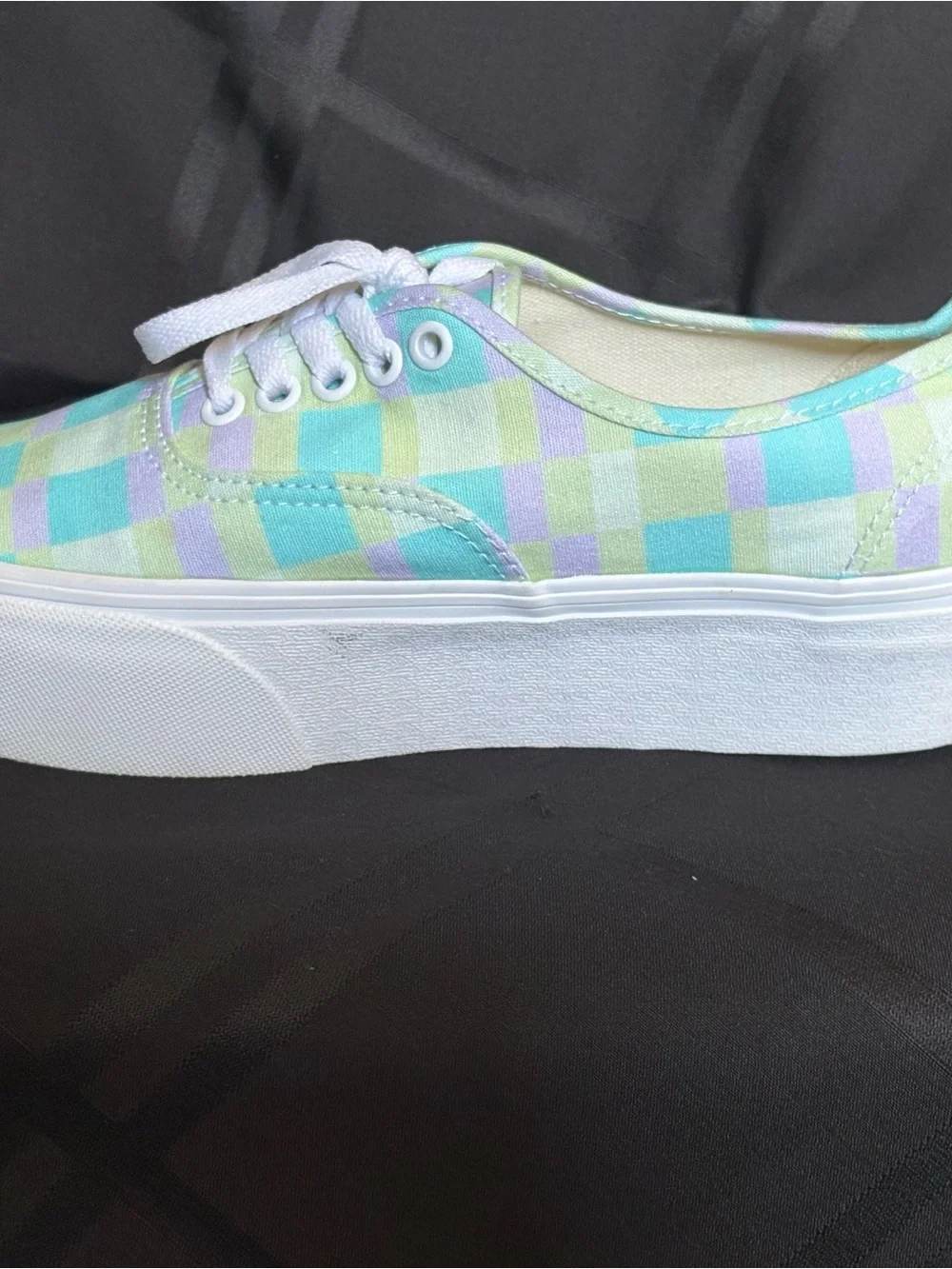VANS Authentic Platform Shoes Pastel Picnic Multi Canvas Women’s Size 8.5